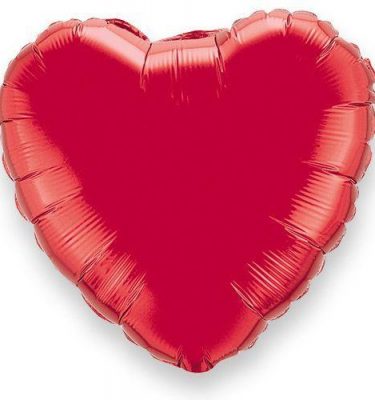 Shiny Heart Balloon Multiple Colours