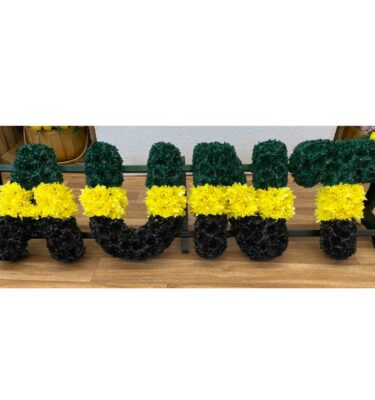 Jamaican style funeral letters - Sun Florist & Events. London