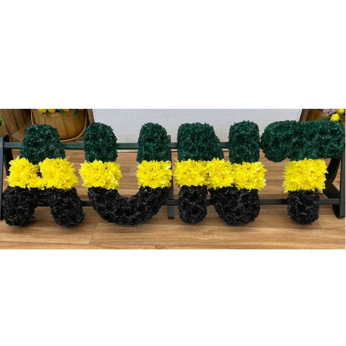 Jamaican style funeral letters - Sun Florist & Events. London