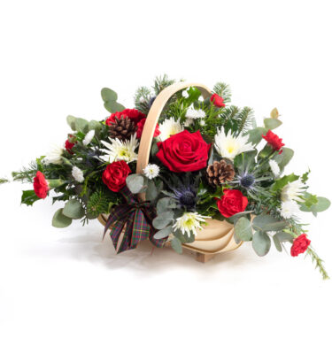 Basket of Joy Christmas Arrangement