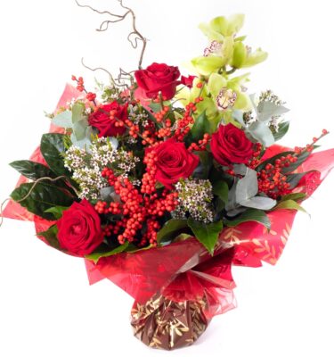 Christmas Sensation – A Vibrant Festive Bouquet