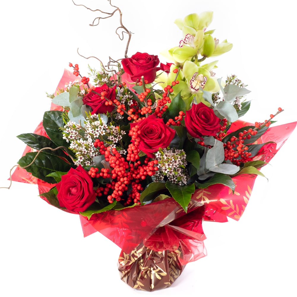 Christmas Sensation – A Vibrant Festive Bouquet