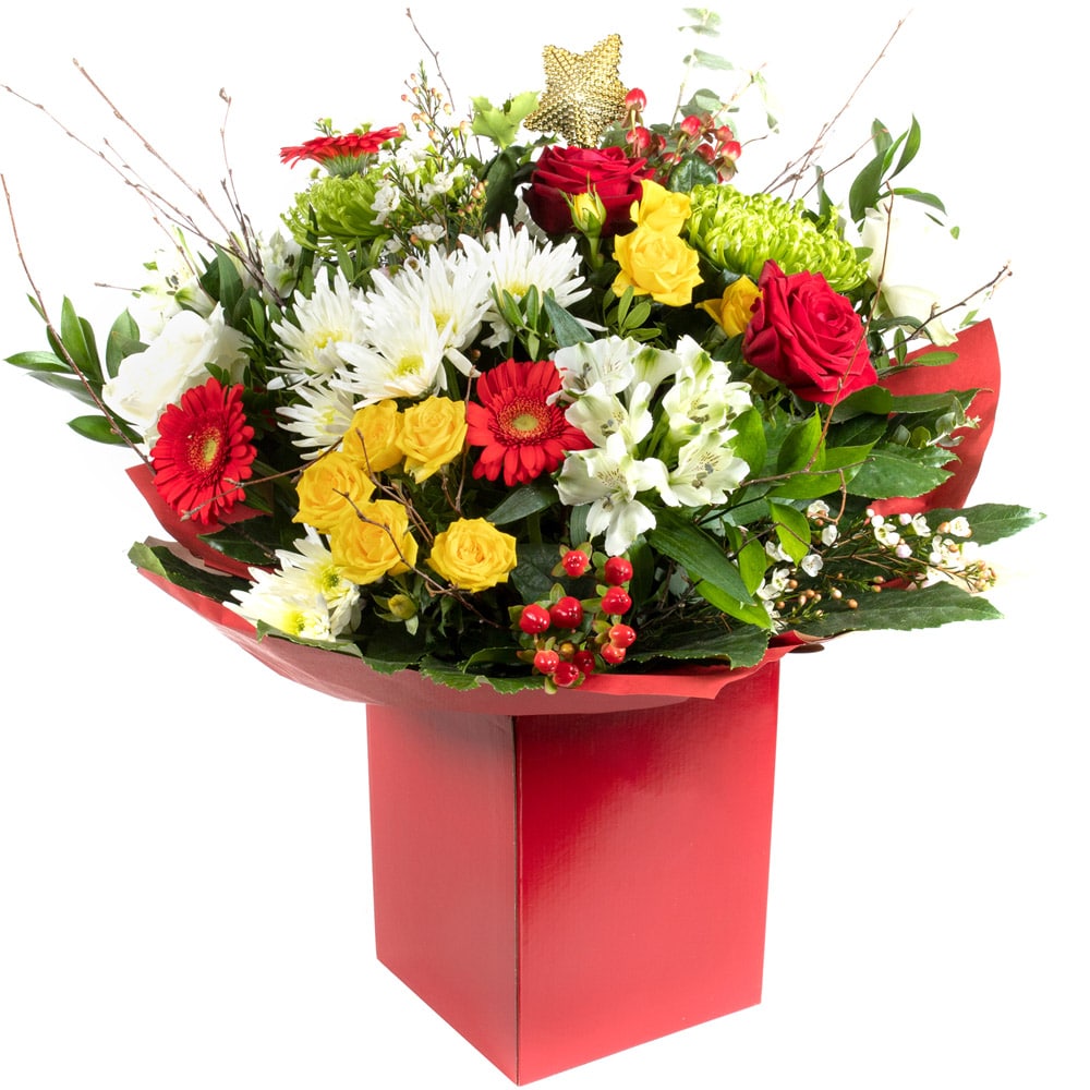 Red Forest Christmas Bouquet